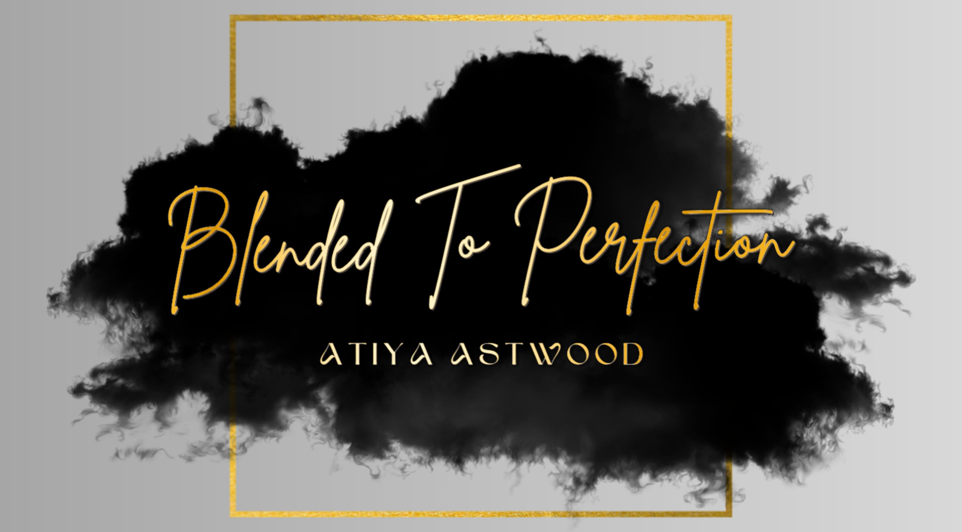 Logo Blended To Perfection in zwart en goud, gevestigd in Paramaribo, Paramaribo District, SR.