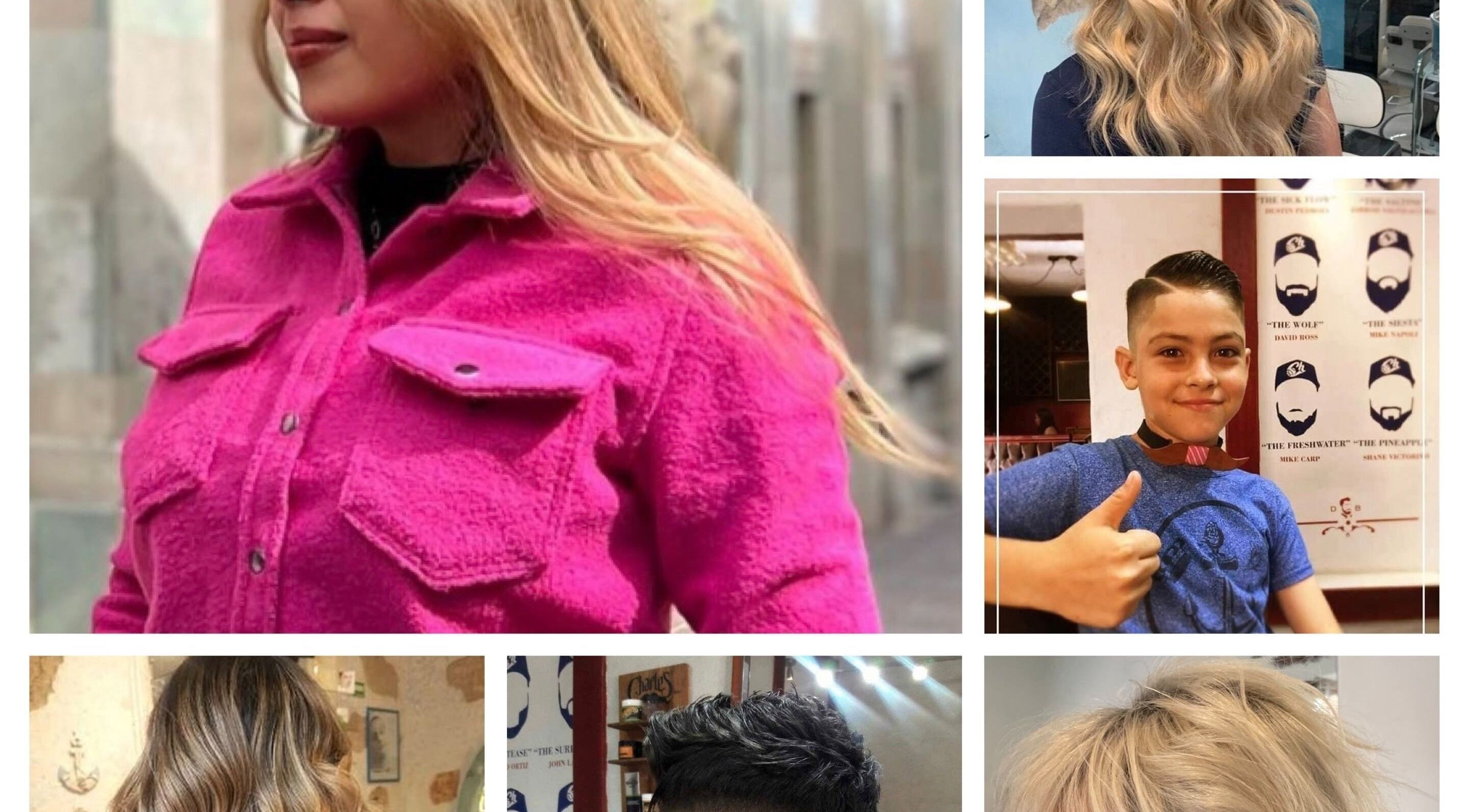 Variedad de estilos de cabello en Jesús Luna @GlamHouse, Puerto Vallarta, MX. Transformaciones personalizadas.