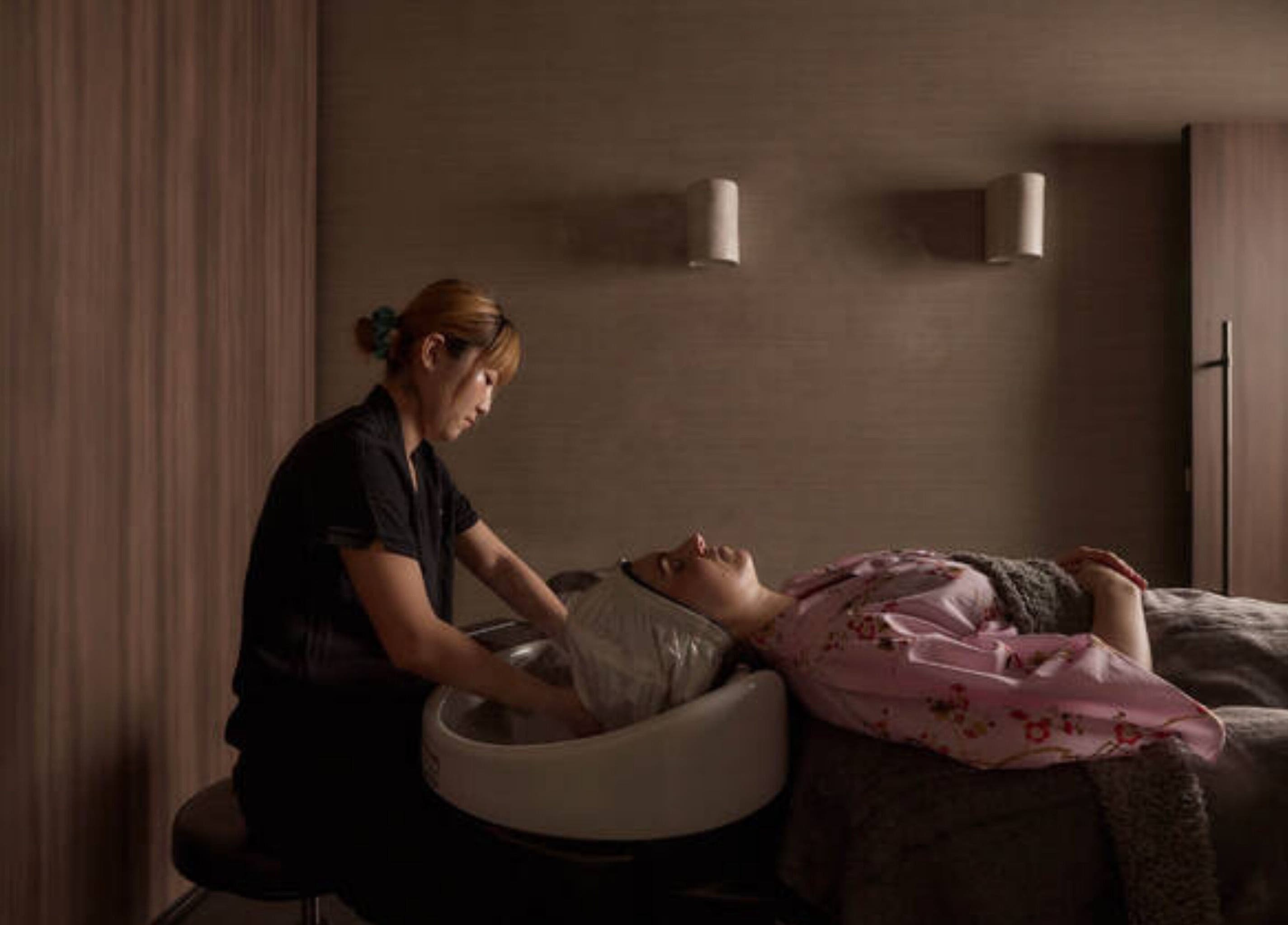 Relaxing headspa treatment at Tokyo Headspa, St Leonards, New South Wales, AU.