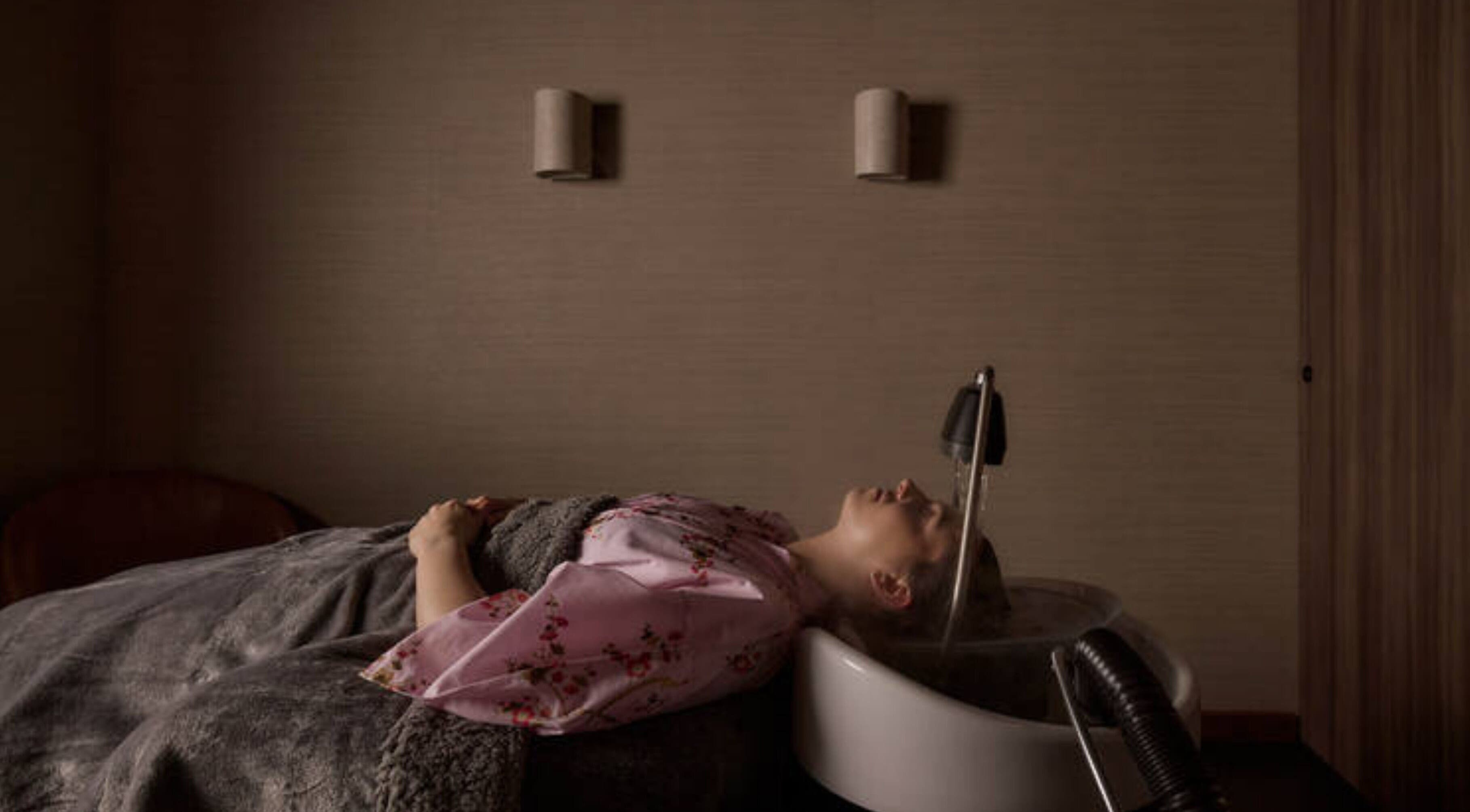 Relaxing head spa at Tokyo Headspa, St Leonards, New South Wales, AU. Experience tranquility and rejuvenation.