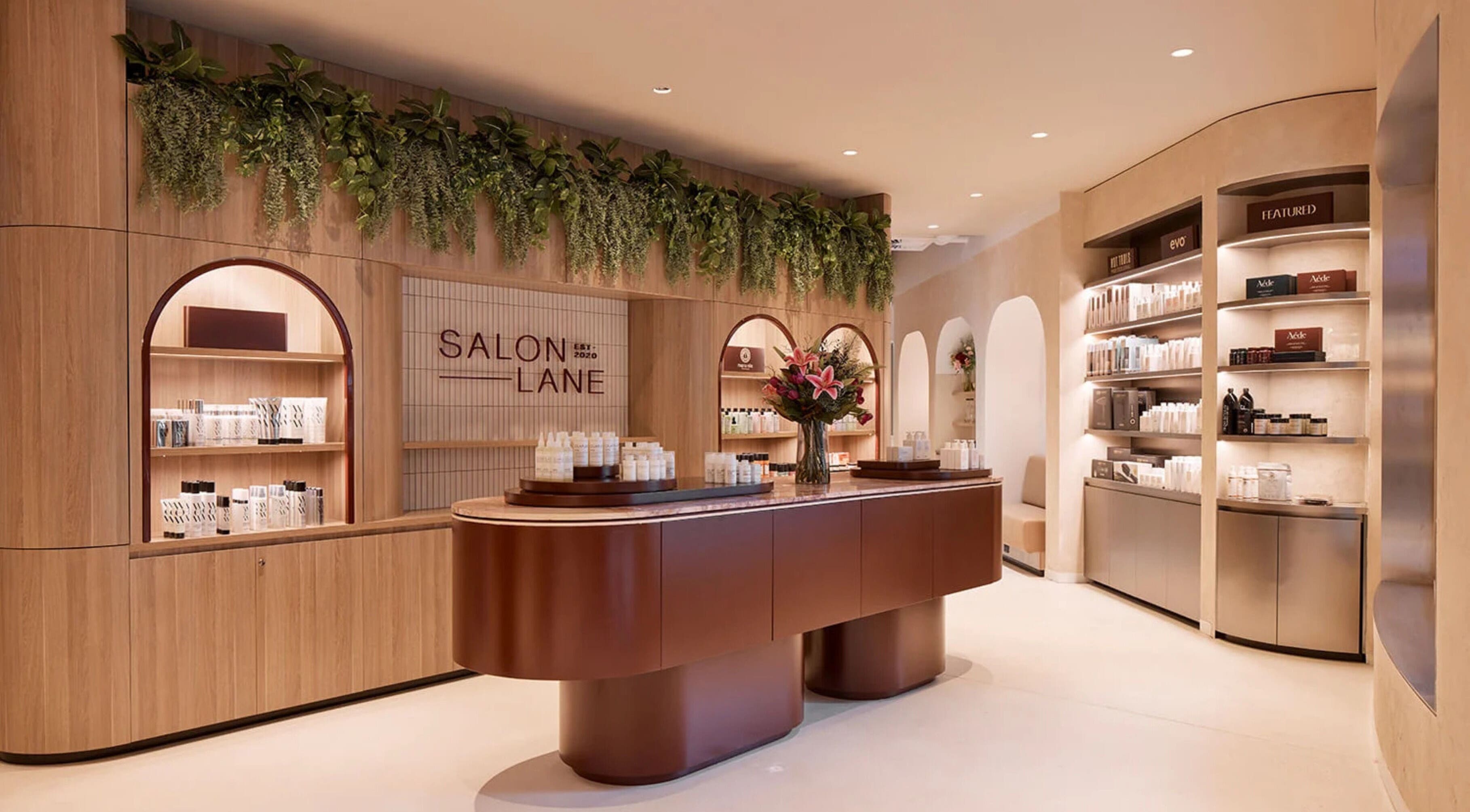 Interior of Salon Lane - St Leonards, showcasing elegant design in St Leonards, New South Wales, AU.
