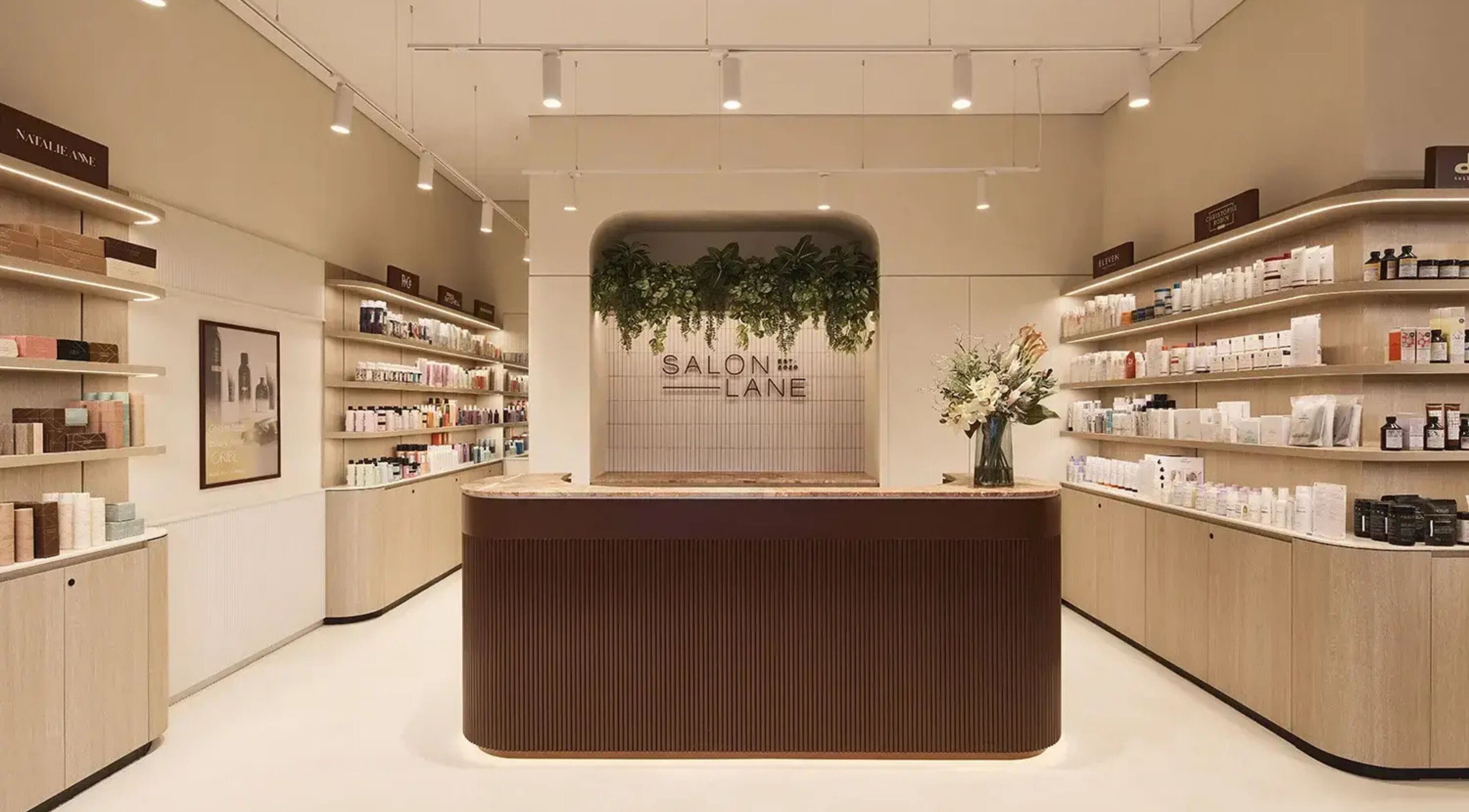 Elegant reception at Pamper Packages - Salon Lane, Bondi Junction, New South Wales, AU showcasing luxury beauty products.