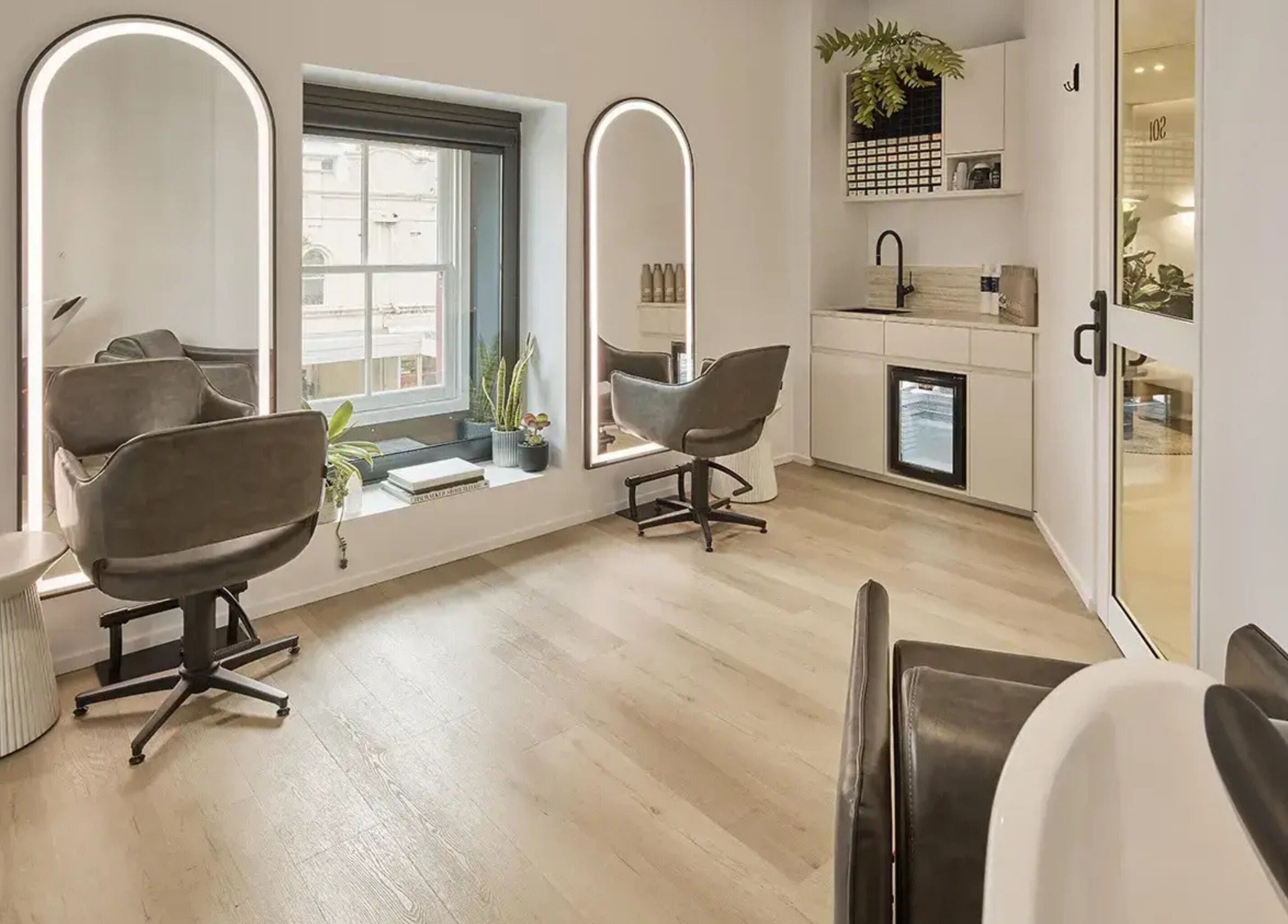 Modern salon interior at Pamper Packages - Salon Lane, Bondi Junction, New South Wales, AU, featuring sleek design.
