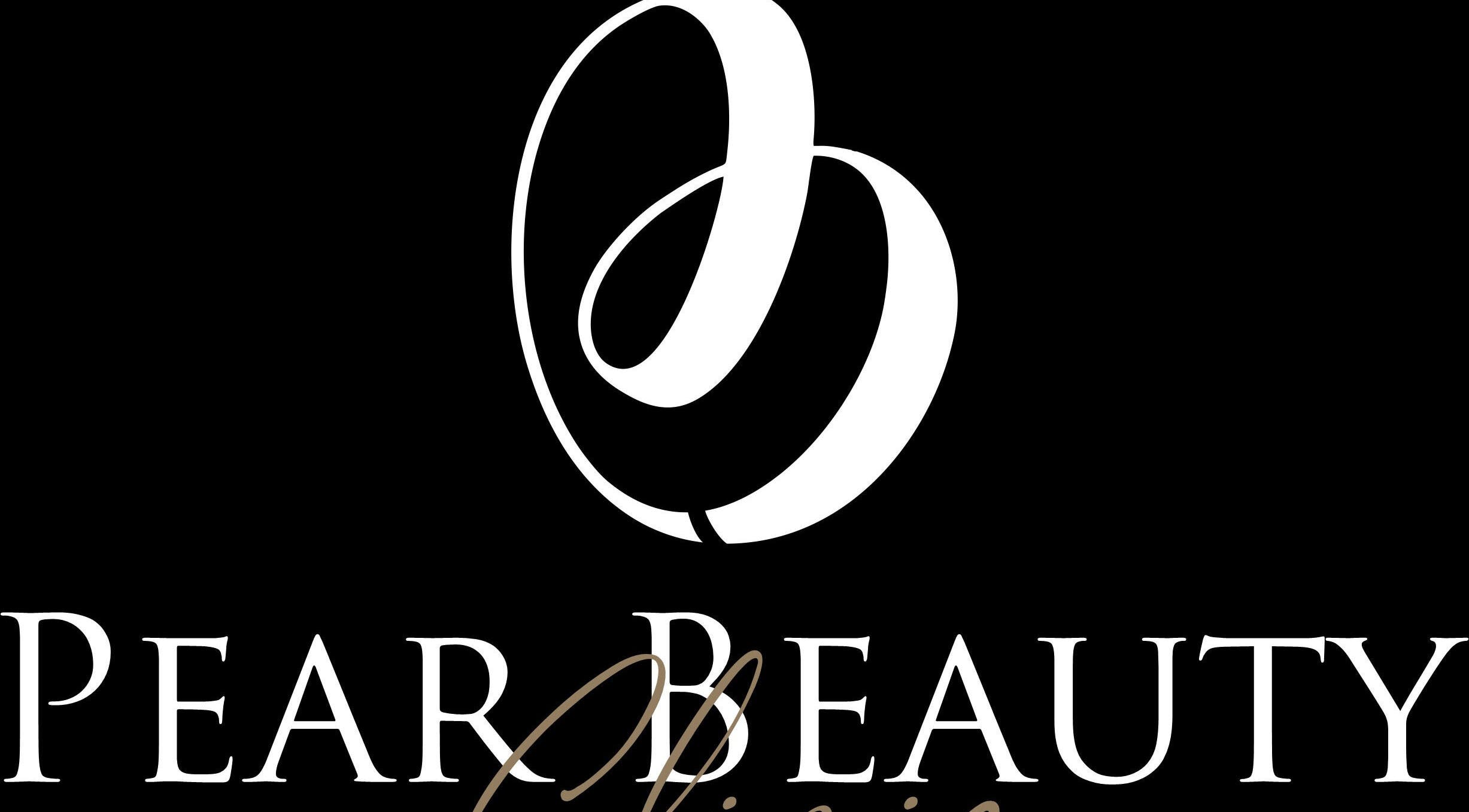 Logo van Pear Beauty Clinic, Paramaribo, Paramaribo, SR in elegant zwart-wit design.