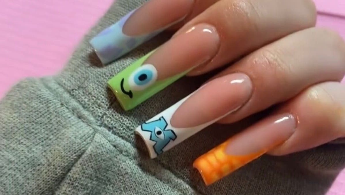 Colorful animated nail art by Lola Lux Atelier in Montréal, Québec, CA.
