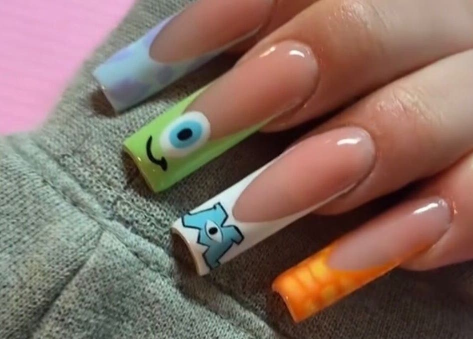 Colorful animated nail art by Lola Lux Atelier in Montréal, Québec, CA.