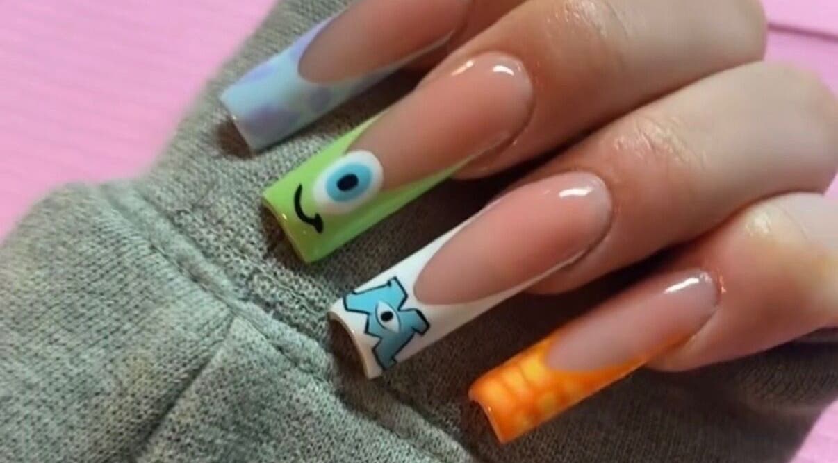 Colorful animated nail art by Lola Lux Atelier in Montréal, Québec, CA.