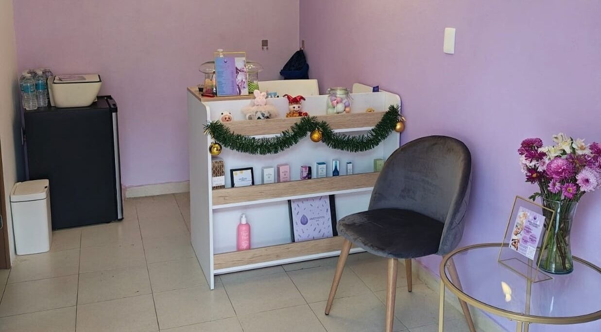 Charming reception at Amethyste Spa, Ciudad De México with decor and welcoming seating.