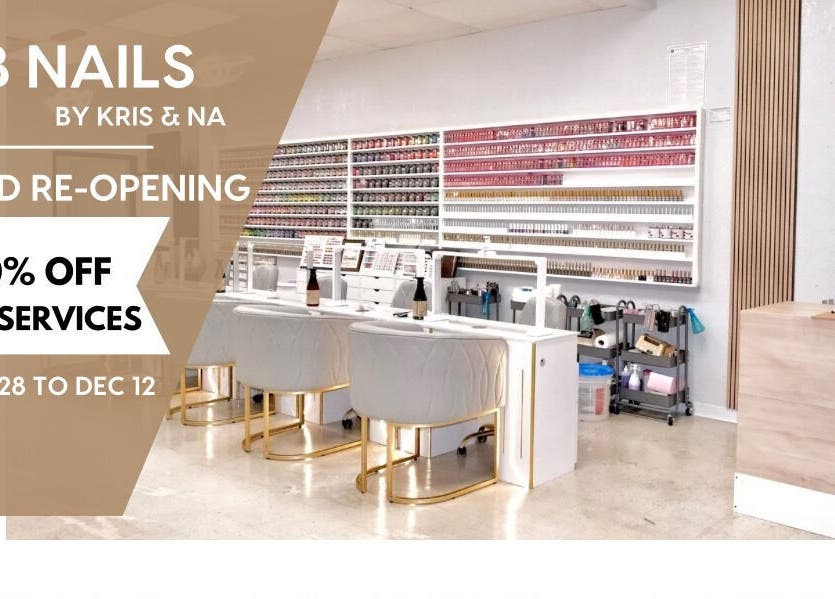 B Nails By Kris & Na grand reopening with 30% off in Bethany, Oklahoma, US.