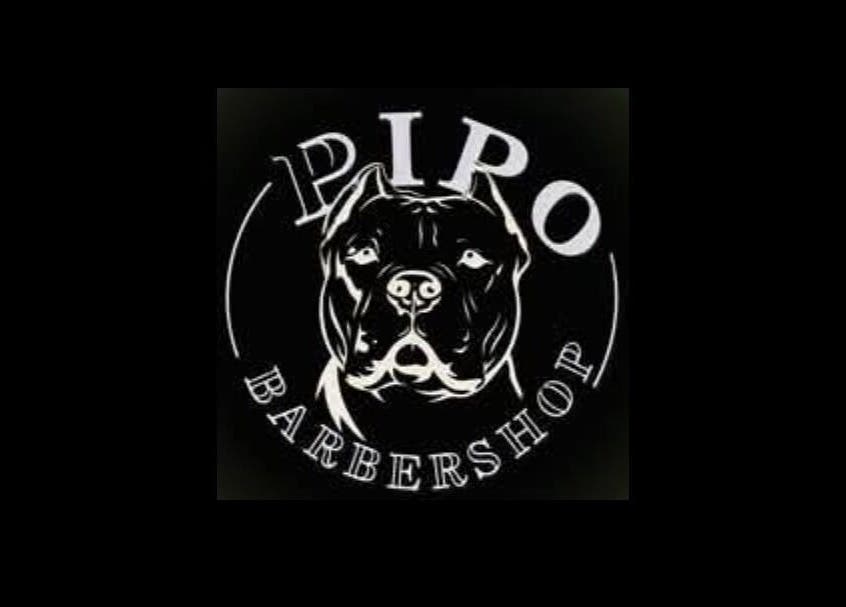 Logo of Pipobarbershop featuring a dog design in Ciudad De Guatemala, Guatemala, GT.