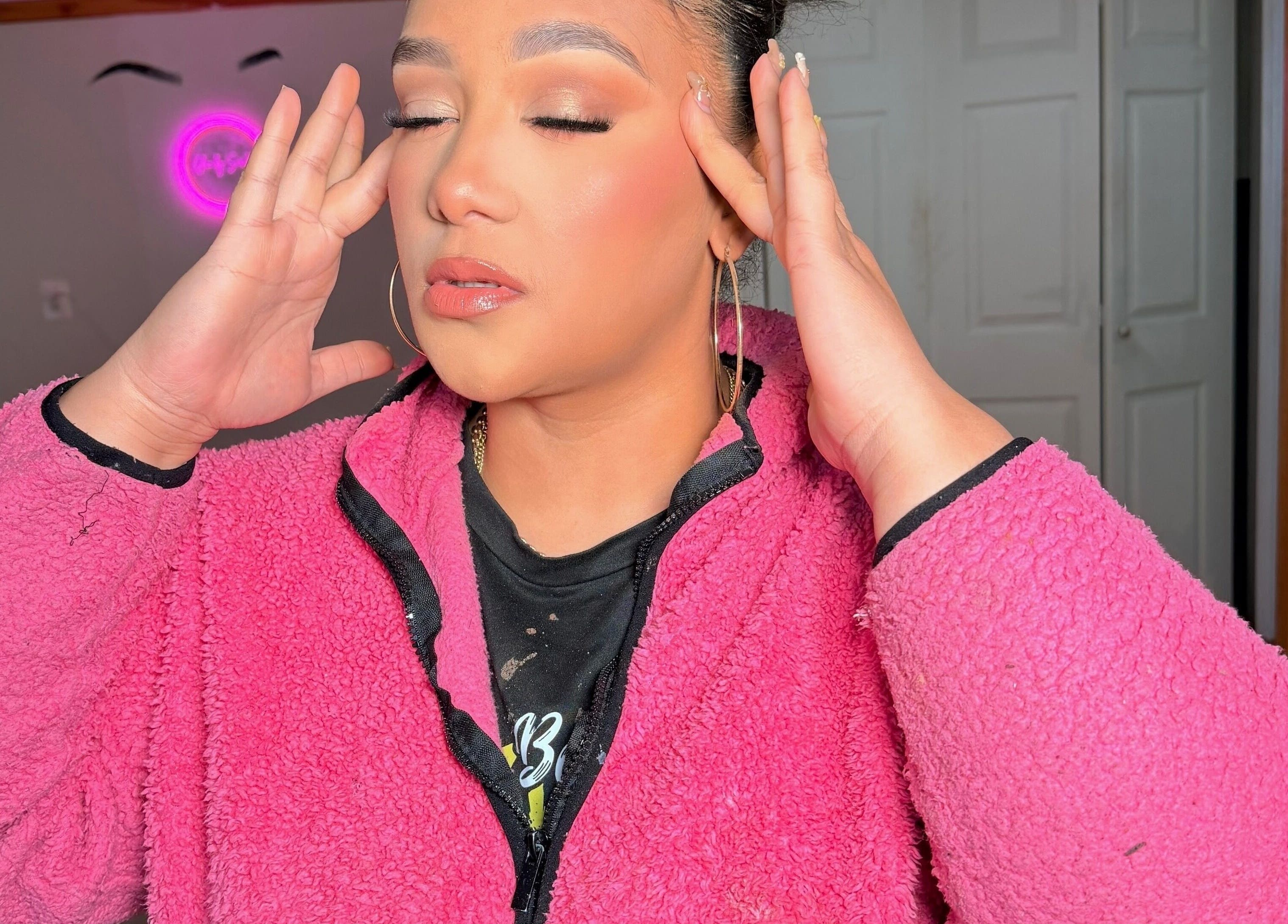 Relaxing at Carli Brow Lab in Lowell, Massachusetts, US, with a calming beauty treatment.