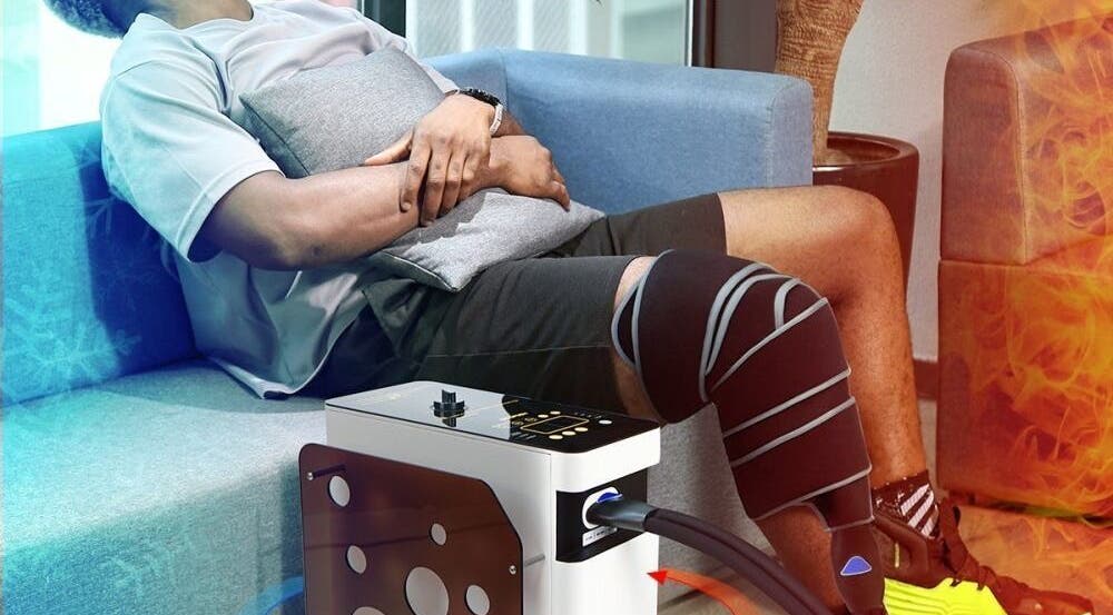 Person enjoying leg therapy at Play Recovery Centre, Mount Edgecombe, Kwazulu-natal, ZA.