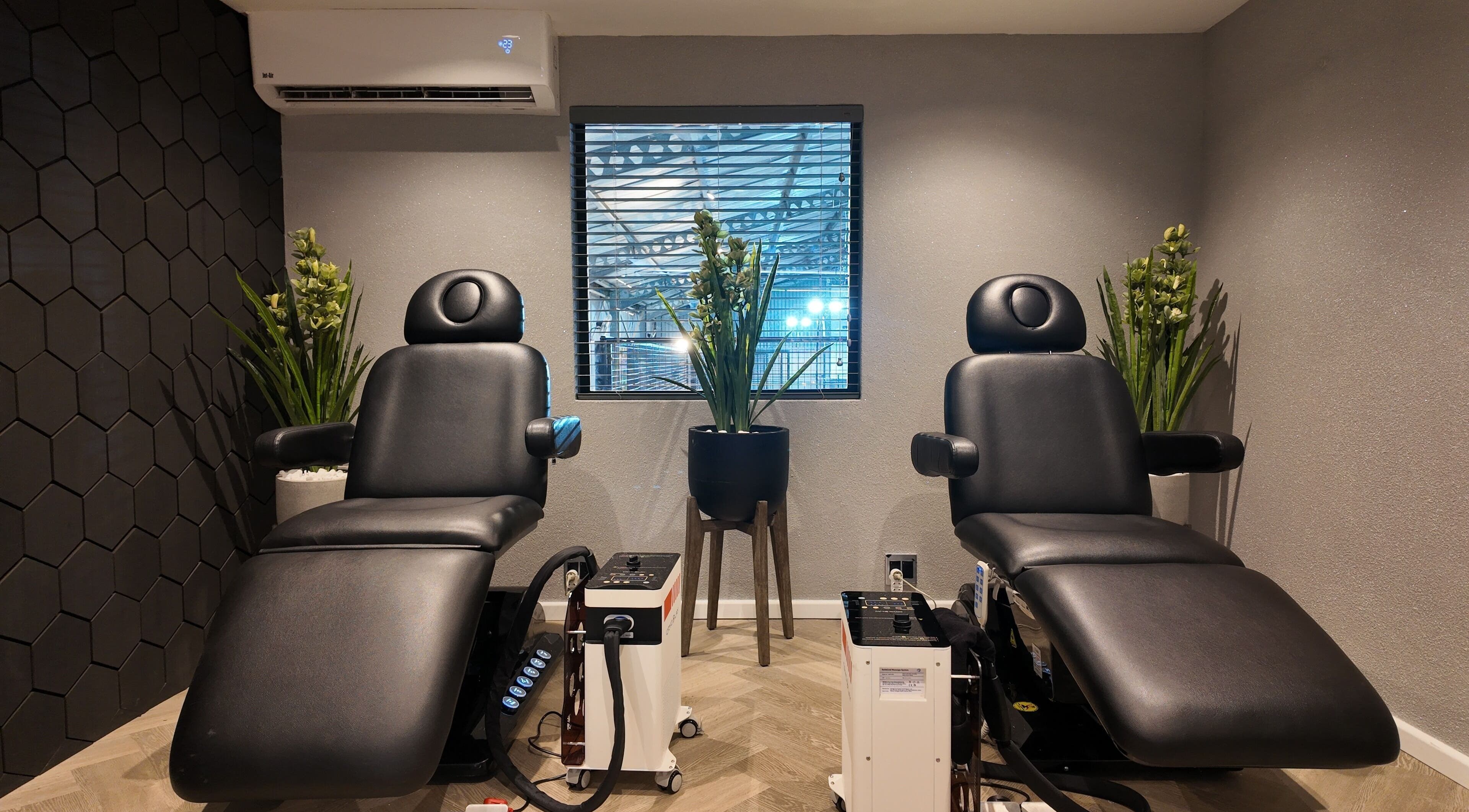 Relaxing therapy chairs at Play Recovery Centre, Mount Edgecombe, Kwazulu-natal, ZA enhancing wellness experience.