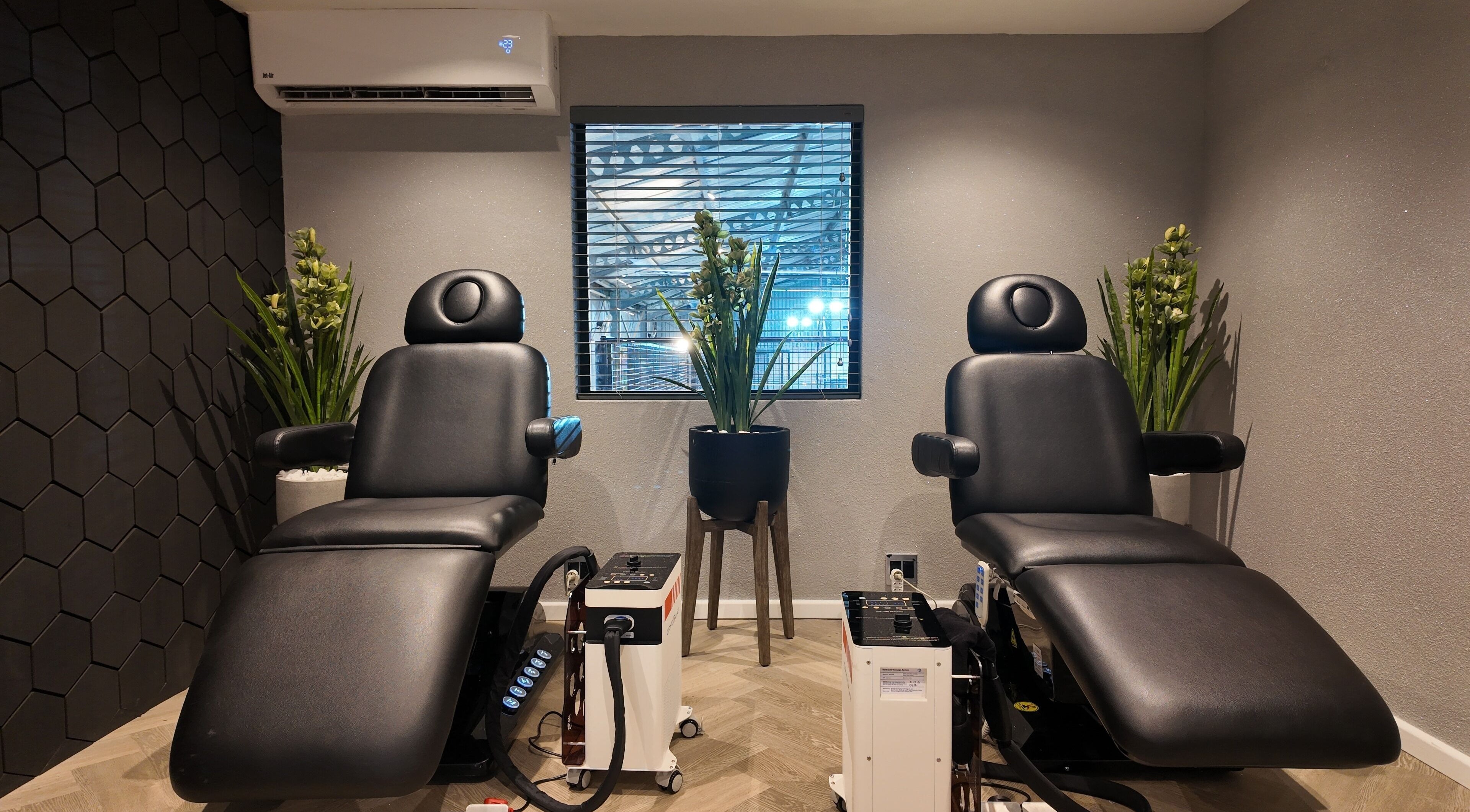 Relaxing therapy chairs at Play Recovery Centre, Mount Edgecombe, Kwazulu-natal, ZA enhancing wellness experience.