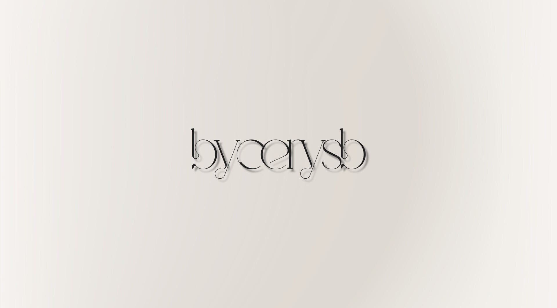 Elegant ByCerysB logo against a neutral backdrop in Cambridge, England, GB.