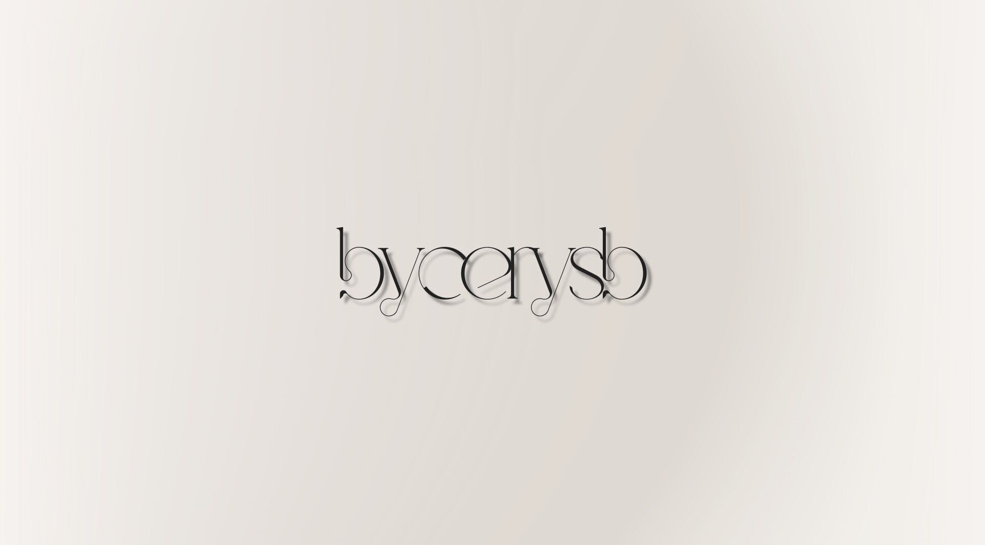 Elegant ByCerysB logo against a neutral backdrop in Cambridge, England, GB.