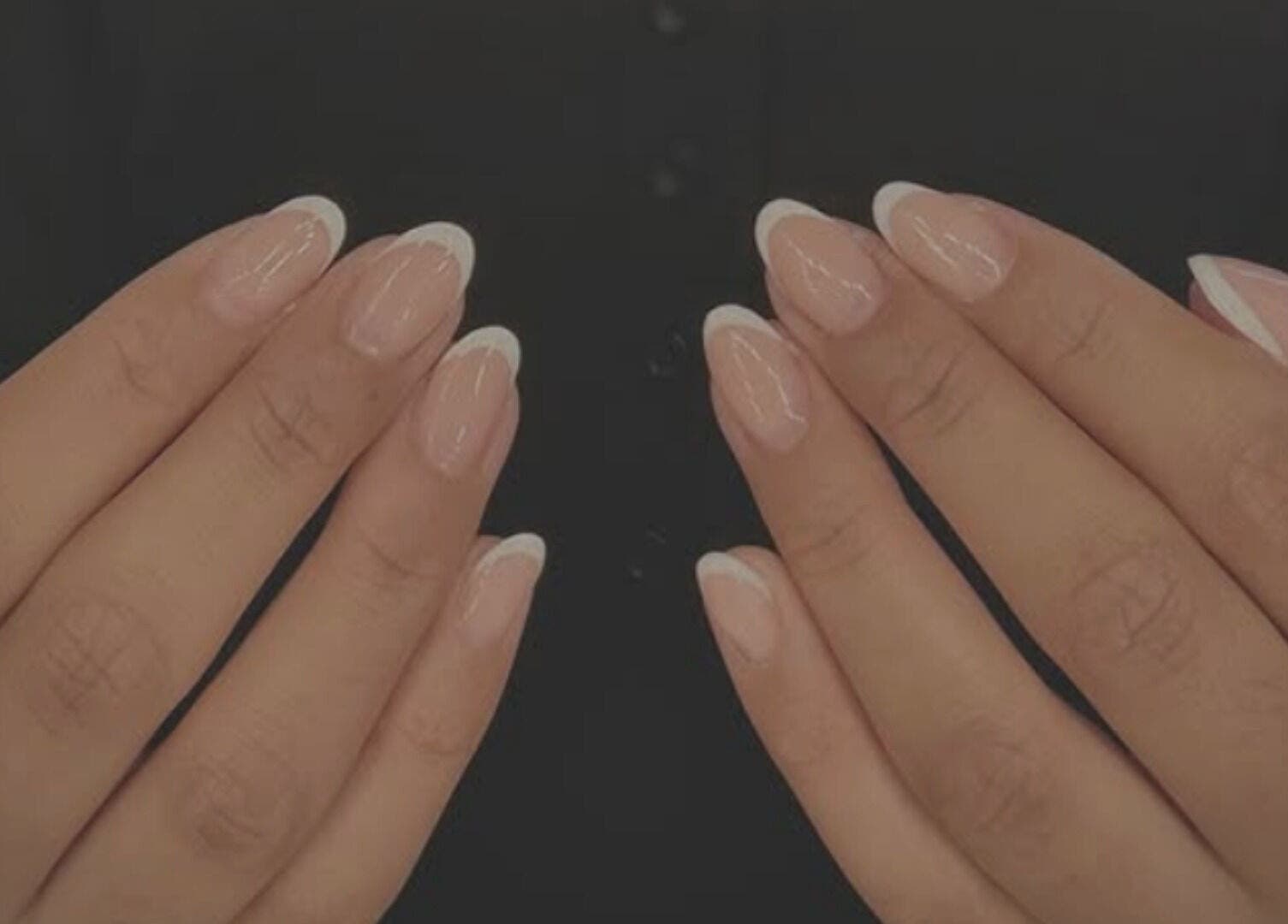 Elegant French manicure by ByCerysB at Cambridge, England, GB, showcasing classy nail artistry.