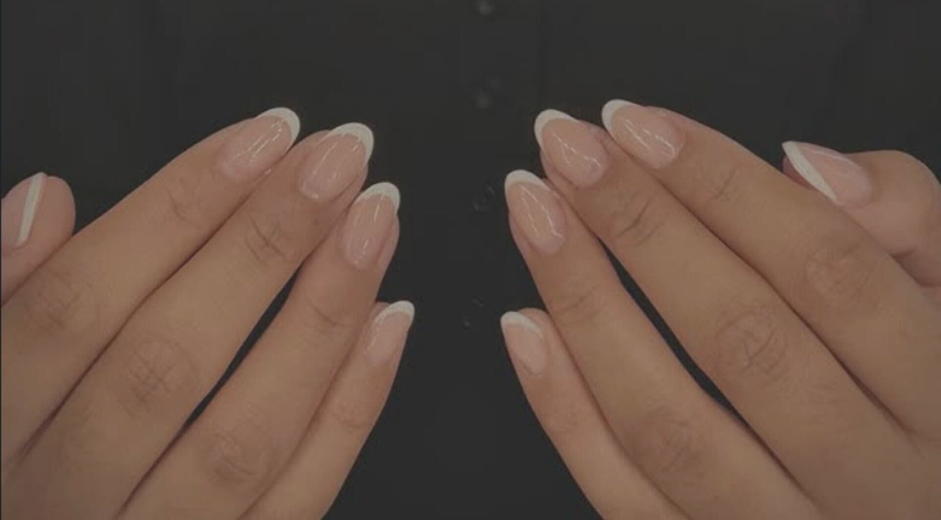 Elegant French manicure by ByCerysB at Cambridge, England, GB, showcasing classy nail artistry.