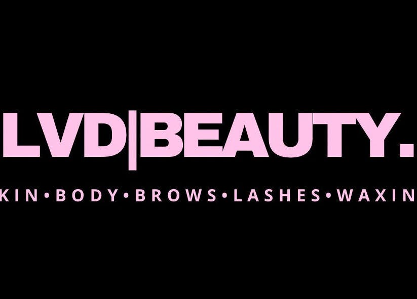 LVD|BEAUTY logo in pink text on black background, Kettering, England, GB.