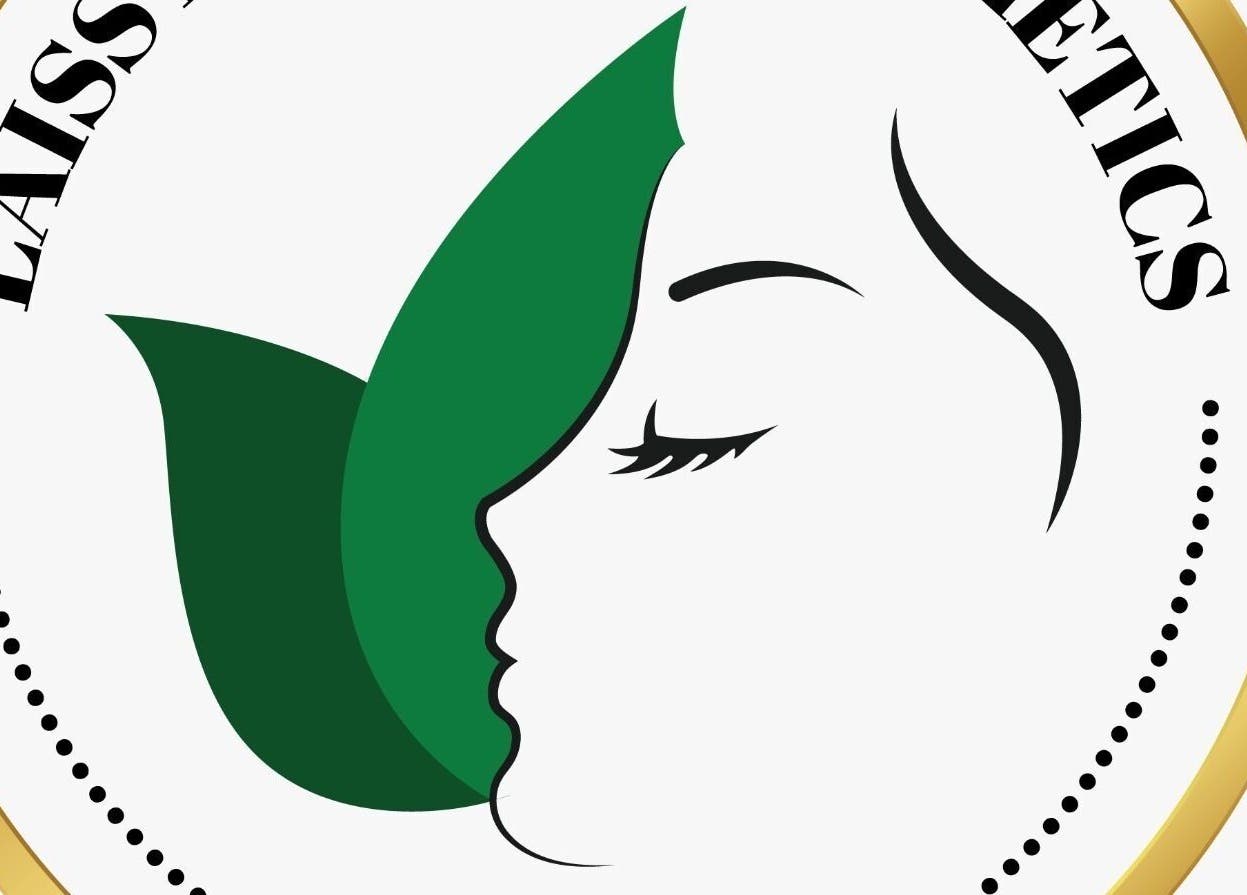 Logo van Laiss beauty and cosmetics in Paramaribo, Paramaribo, SR met blad- en gezichtsdetail.