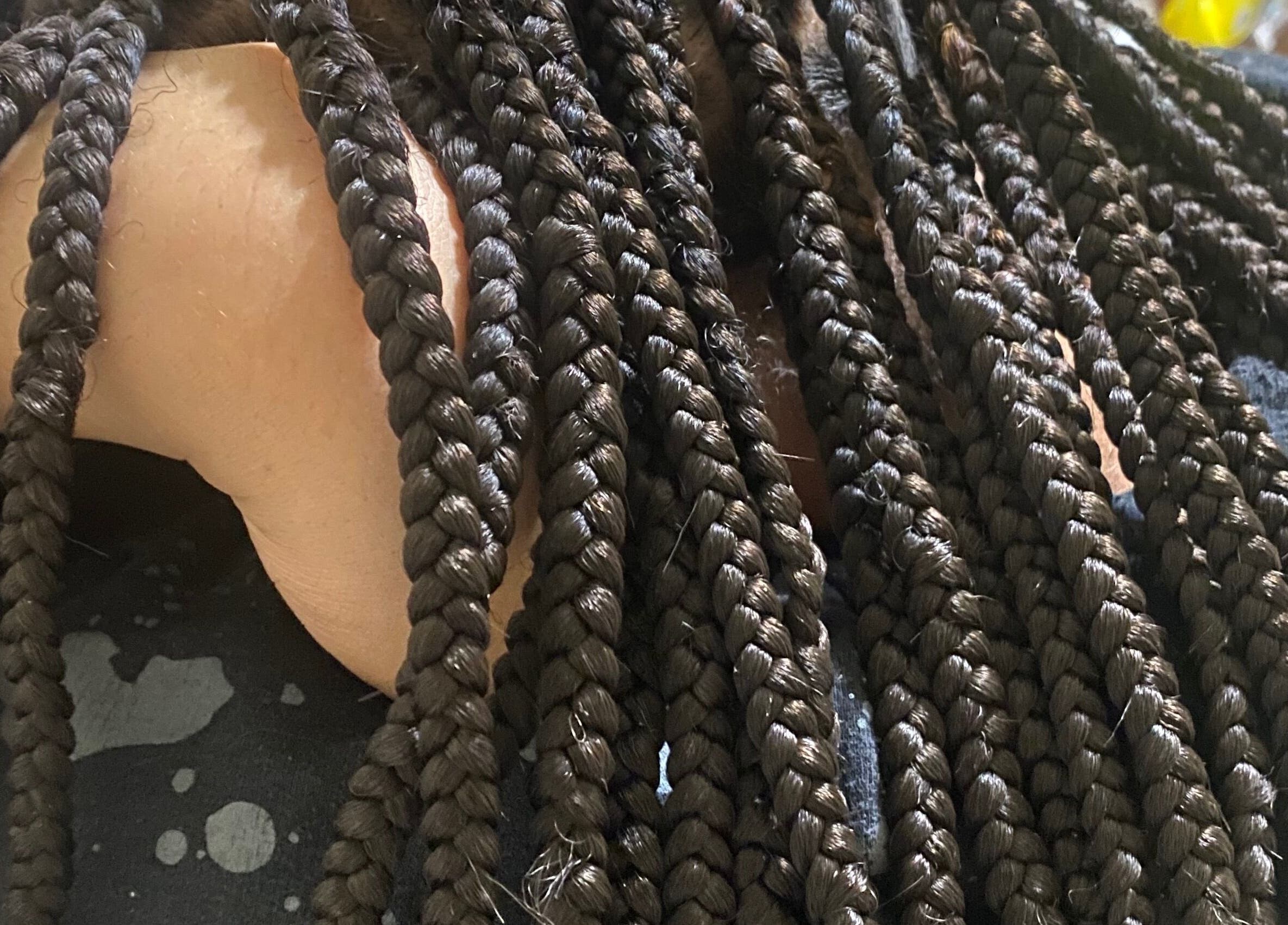 Intricate braids styled at slayedbyjaylamarie in Philadelphia, Pennsylvania, US.