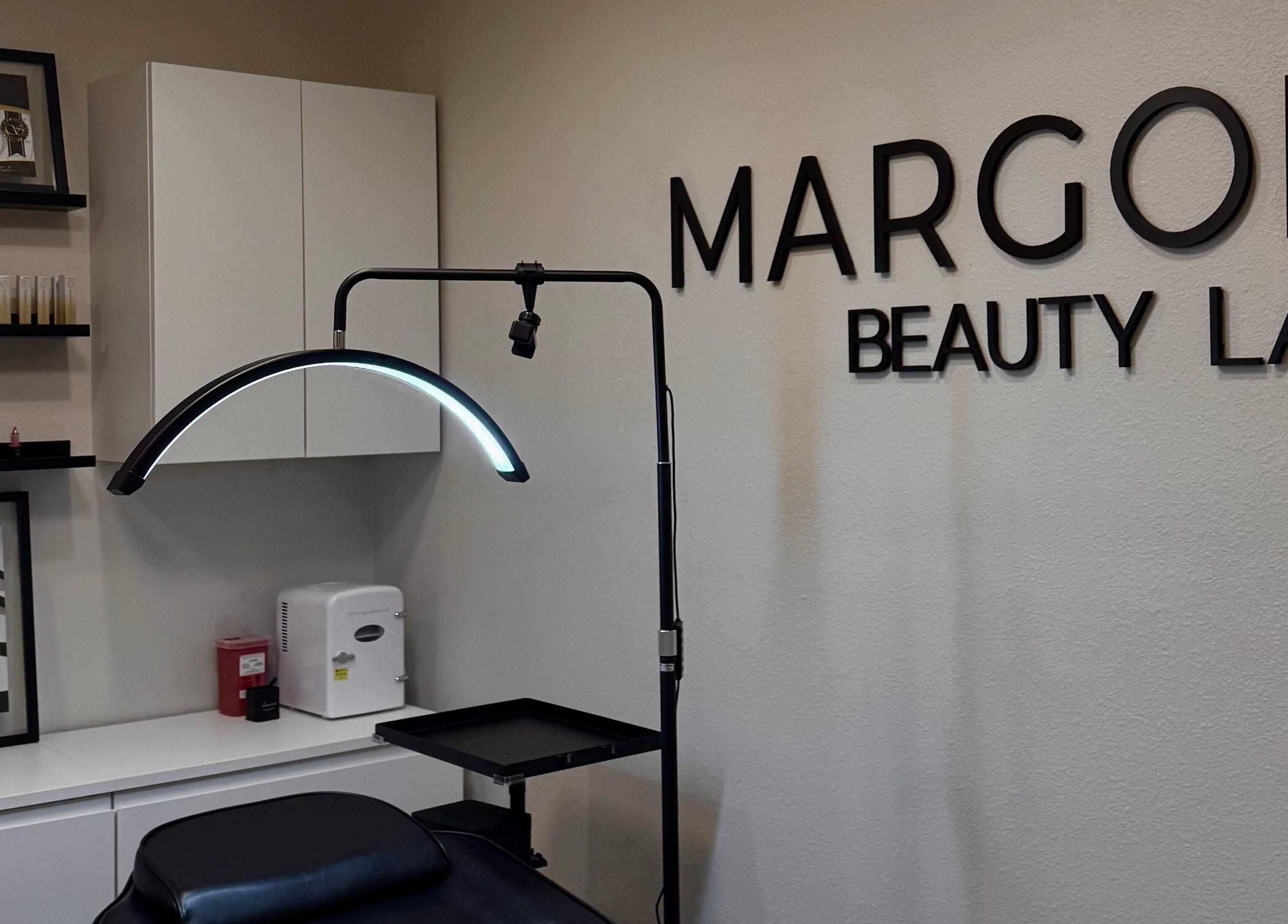 Professional setup at MARGON BEAUTY LAB in Houston, Texas, US. Modern and inviting beauty treatment area.