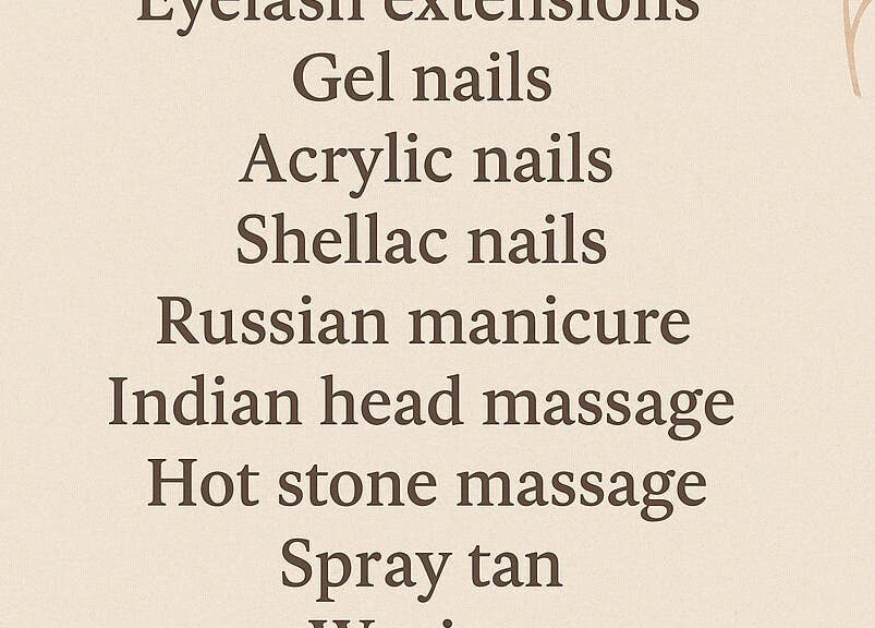 List of services offered by LT Beauty-Mobile Treatments in Studley, England, GB.