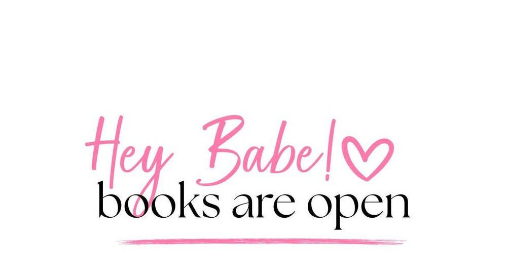 "Hey Babe! Books are open" sign at The Barbie Effect, Kingstown, St. George, VC.