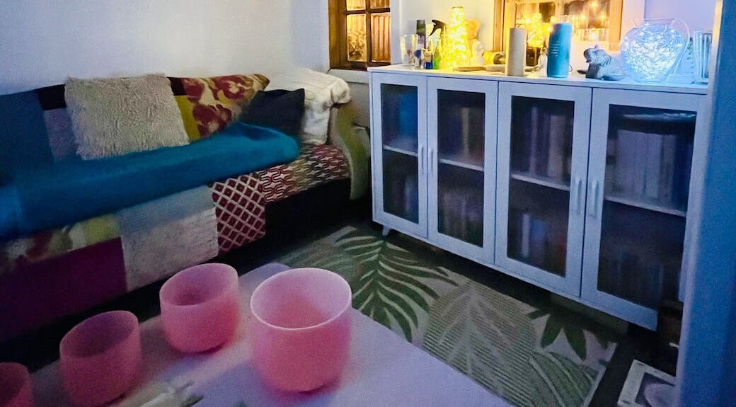 Cozy relaxation room at Authentic Life Wellbeing, Stevenage, England, GB with calming decor and soothing ambiance.