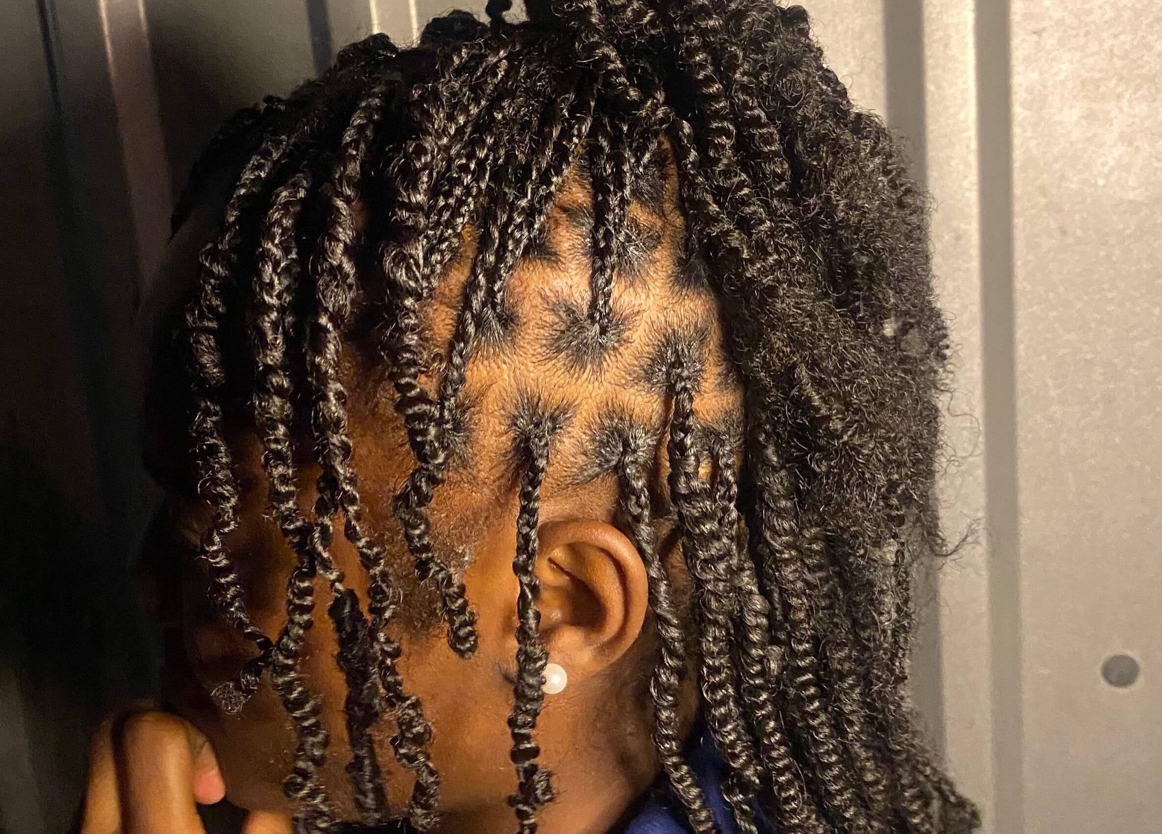 Intricate braided hairstyle at donebycharless.bb, Bridgetown, Saint Michael, BB.