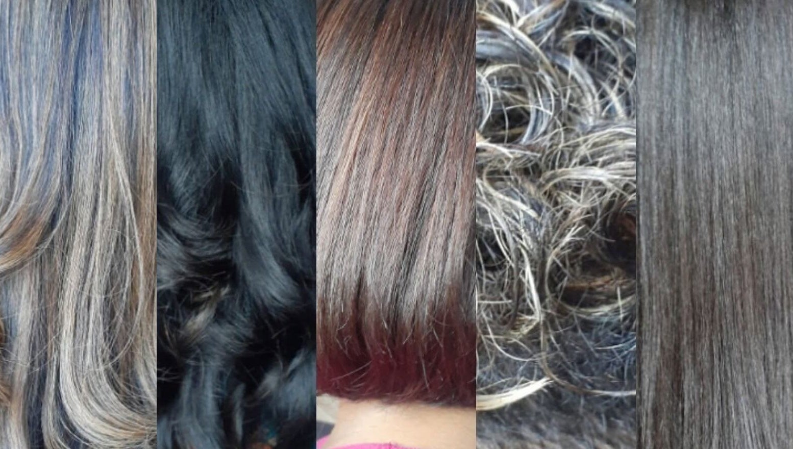 Diverse hair colors and textures at Beauty by Pascalle in Paramaribo Noord, SR showcasing styling variety.