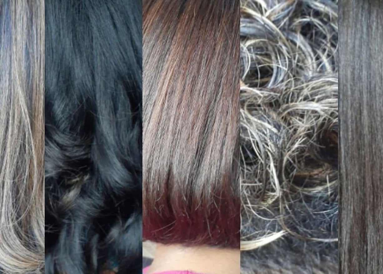 Diverse hair colors and textures at Beauty by Pascalle in Paramaribo Noord, SR showcasing styling variety.