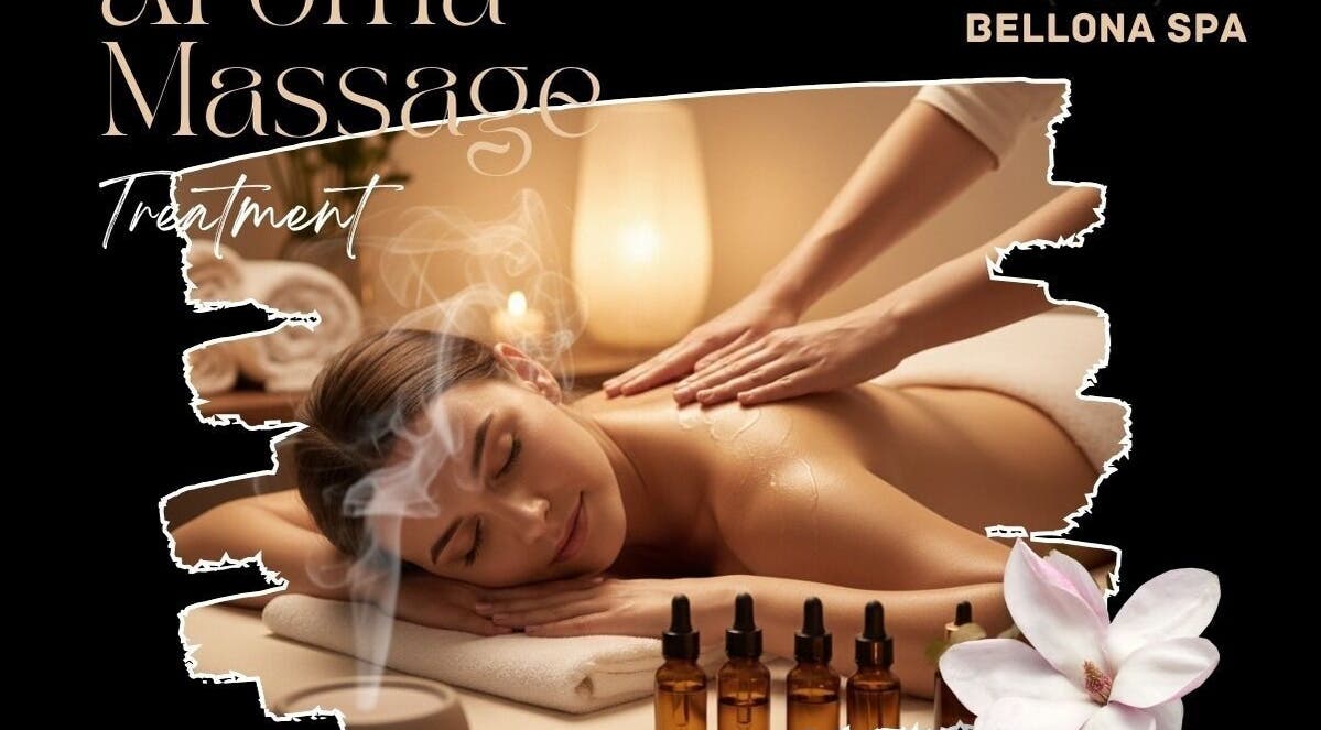 Relaxing aroma massage at Bellona Spa in Bengaluru, Karnataka, IN, showcasing soothing ambiance and essential oils.