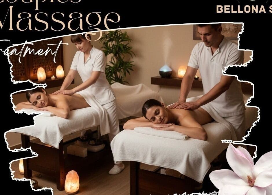 Relaxing couple's massage at Bellona Spa, Bengaluru, Karnataka, IN, offering serene wellness experience.
