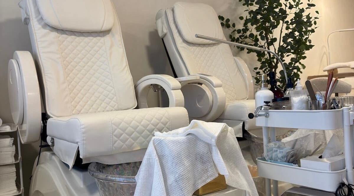 Cozy spa chairs at Brazilian Soul Beauty, London, England, GB, inviting relaxation and comfort.