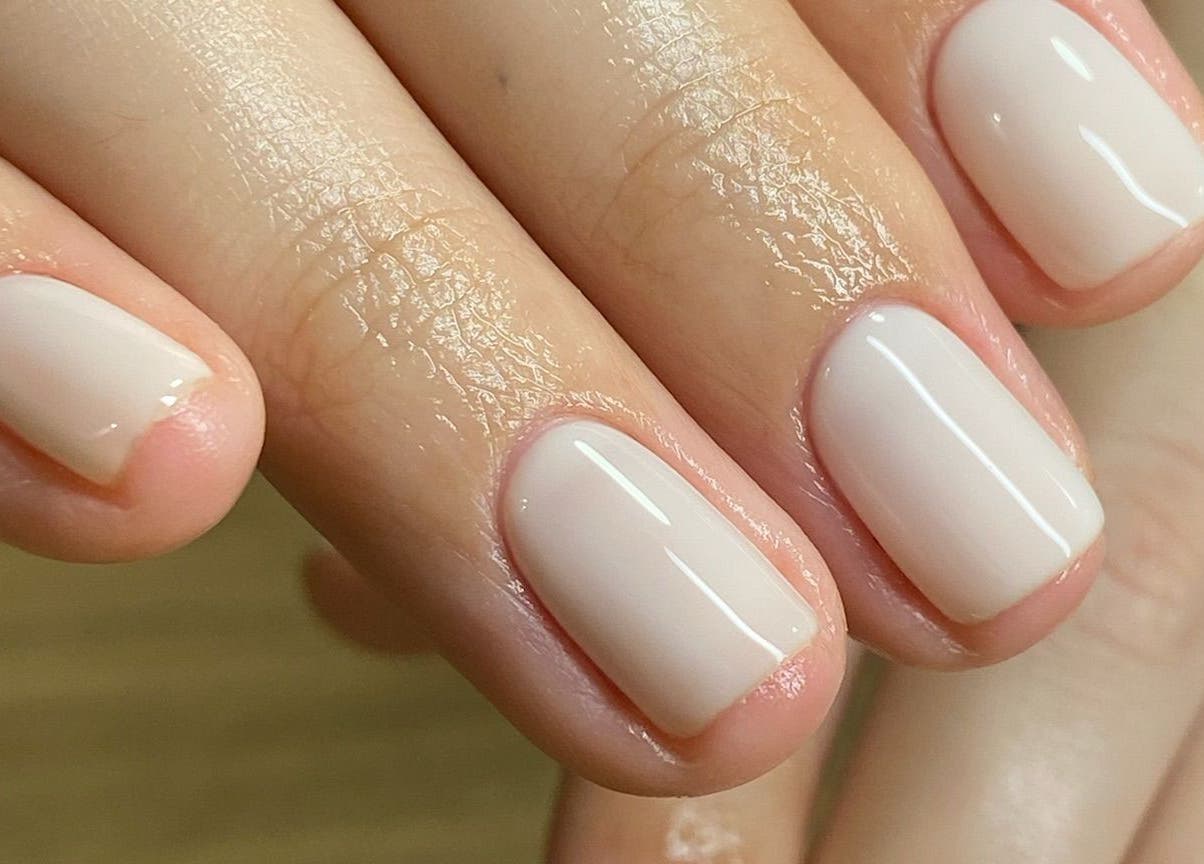Close-up of elegant manicured nails at Brazilian Soul Beauty, London, England, GB.