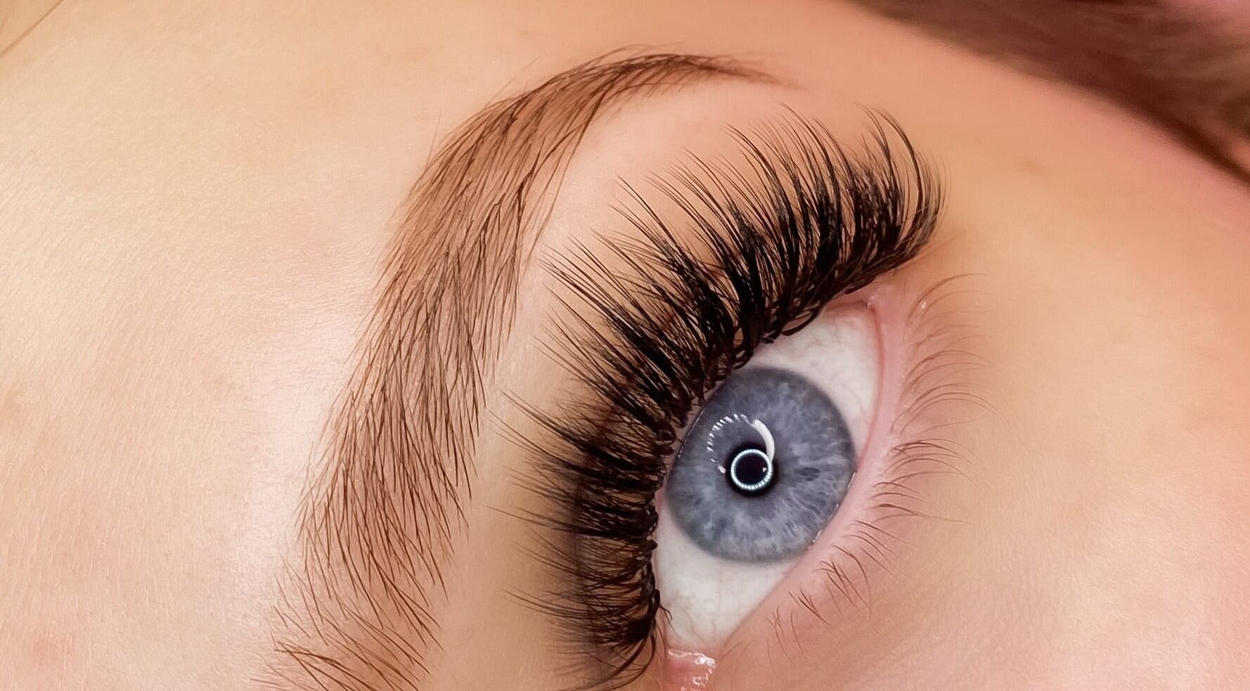 Eyelash extensions showcasing artistry at Carlene’s Lashes, Courtice, Ontario, CA.