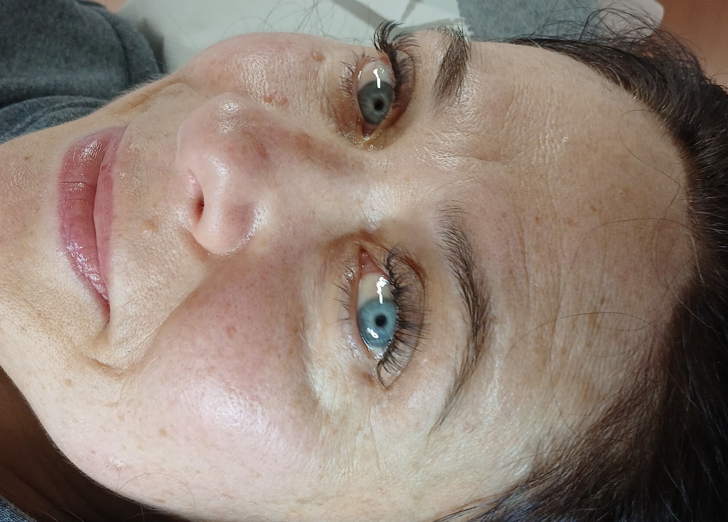 Client with beautiful lash extensions at Lashes by Karina East Preston, East Preston, England, GB.