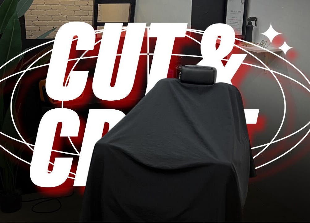 Cozy interior of Cut&Craft hair salon in Kuala Lumpur, Wilayah Persekutuan Kuala Lumpur, MY with a styling chair.