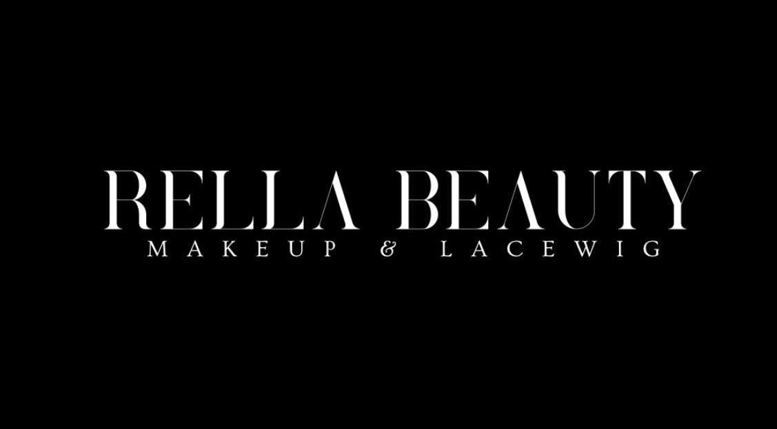 Logo élégant de RellaBeauty, spécialisé en maquillage et perruques, Strasbourg, Grand Est, FR.