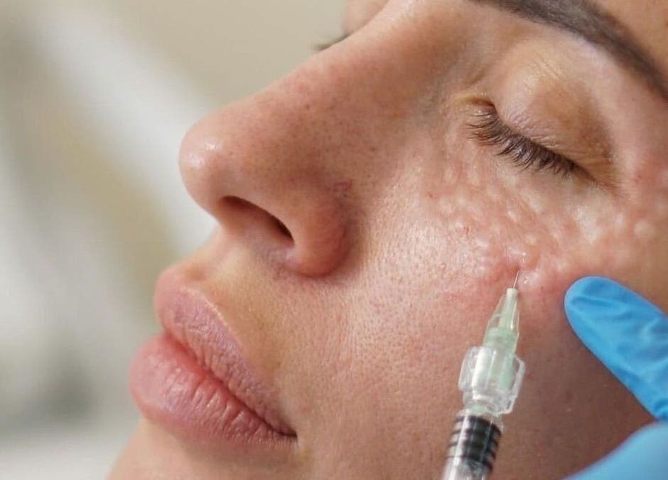 Zabieg iniekcji w Aesthetic Center- Patrycja Biernat, Pępowo, Województwo Pomorskie, PL.