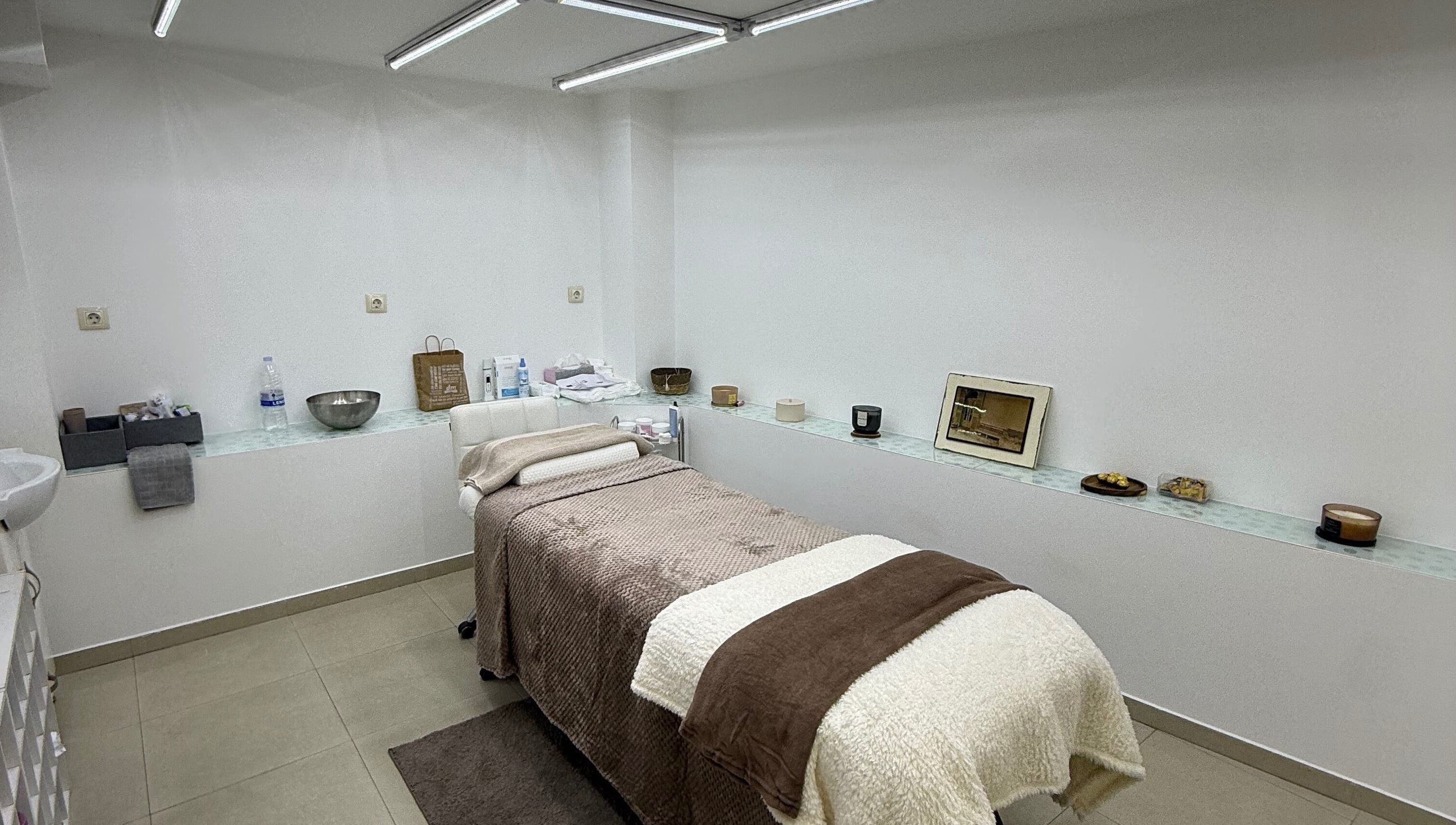 Treatment room at Cloud 9 Spa, Plovdiv, Plovdiv, BG with massage table and calming decor.