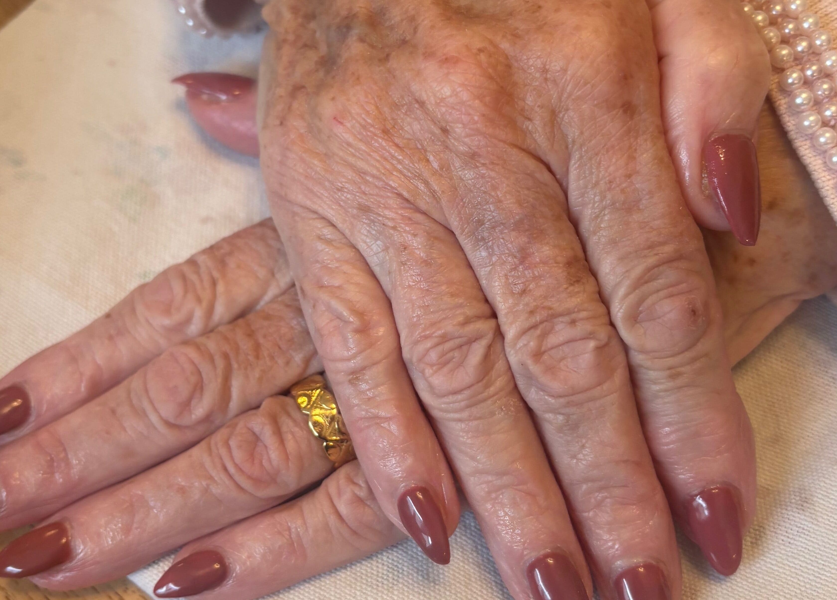 Classy manicure at Nails by Dena in Blackpool, England, GB showcasing stylish nails and delicate touch.