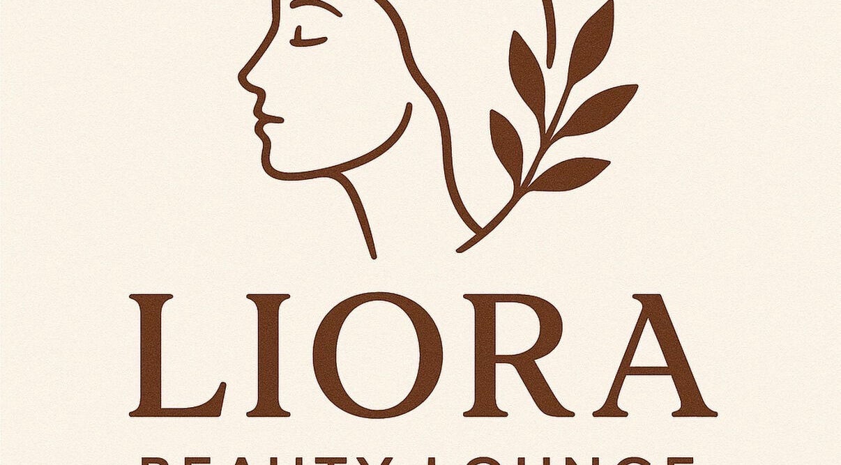 LIORA BEAUTY LOUNGE logo featuring a profile with leaves, located in New York, New York, US.