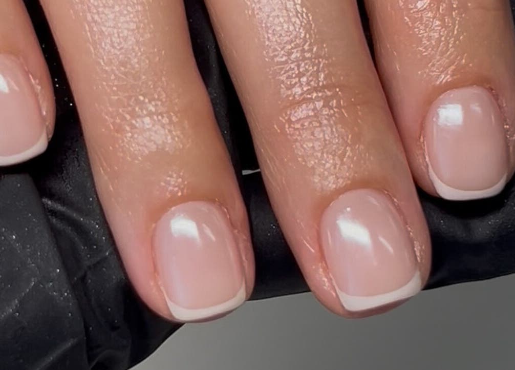 Chic French manicure at Nail Haven By Chloe, Melbourne, Victoria, AU. Perfectly polished and styled nails.