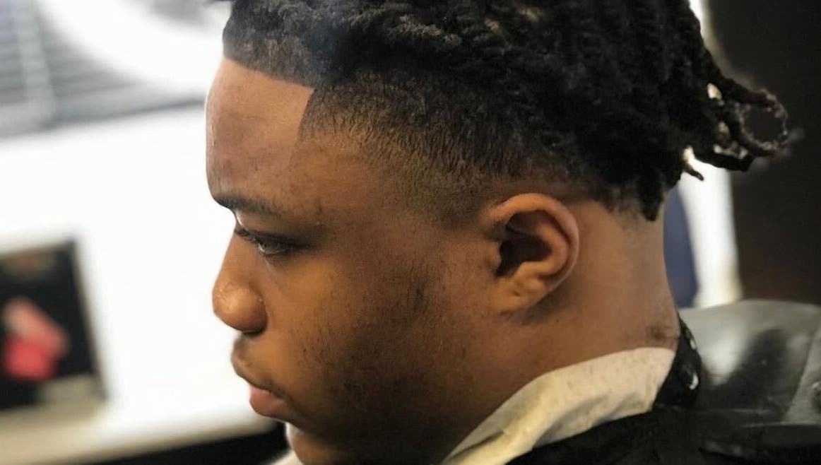 Close-up of a stylish haircut at SoloCutz, Bowie, Maryland, US, showcasing expert grooming.