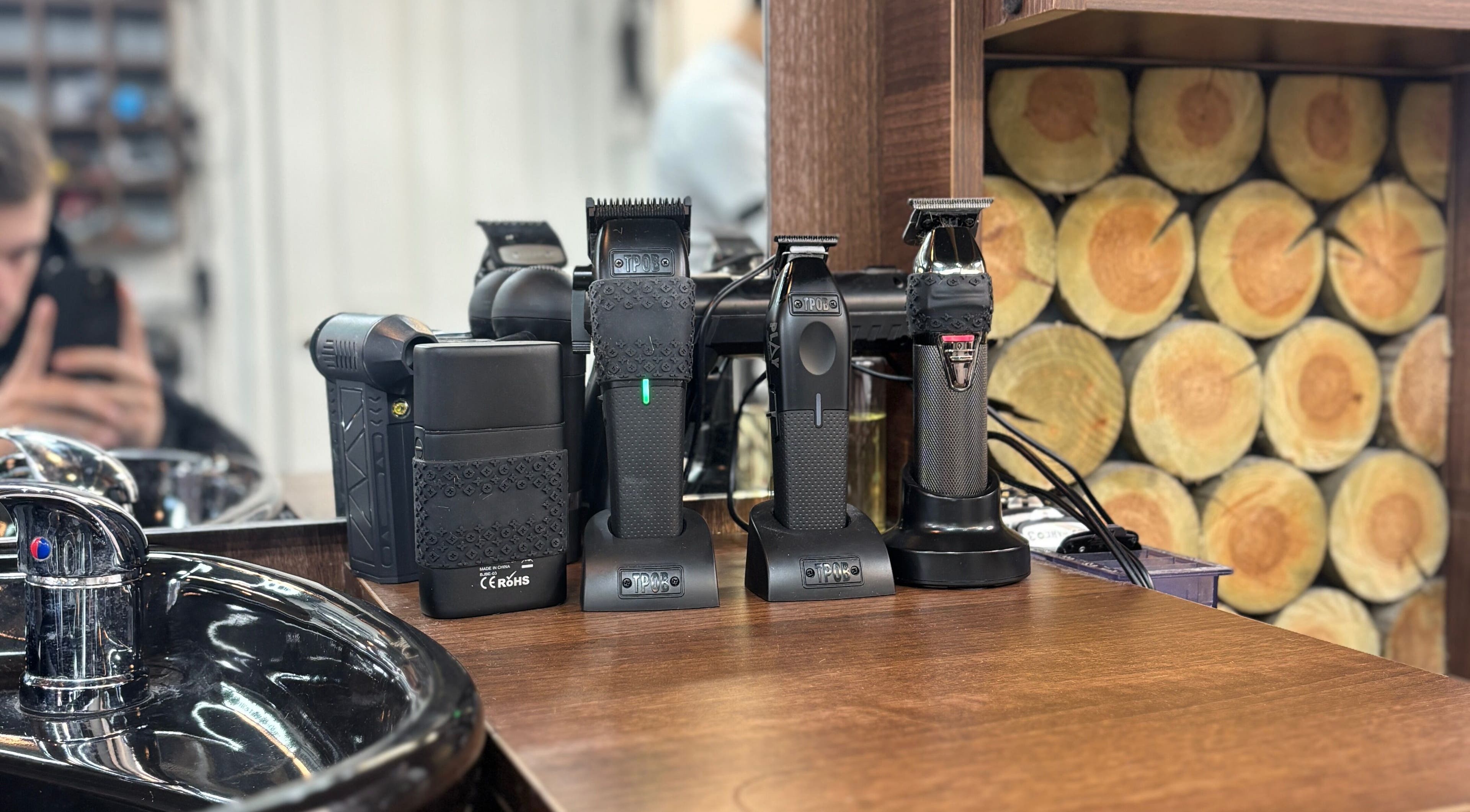 Professional hair clippers at M&k barbers, Brighton And Hove, England, GB, ready for expert styling.