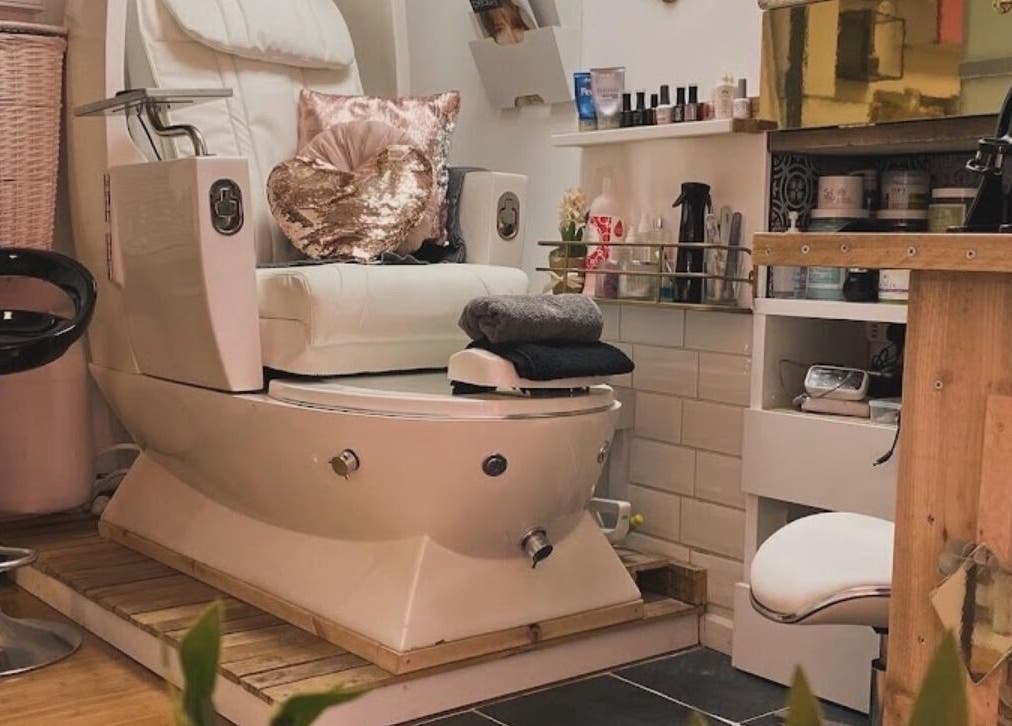 Elegant pedicure chair setup at Beauty By Payton, Sunderland, England, GB, featuring relaxing ambiance.