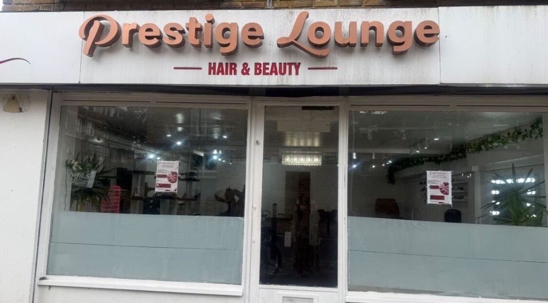 Front view of NailsbyHarman at Prestige Lounge in London, England, GB.