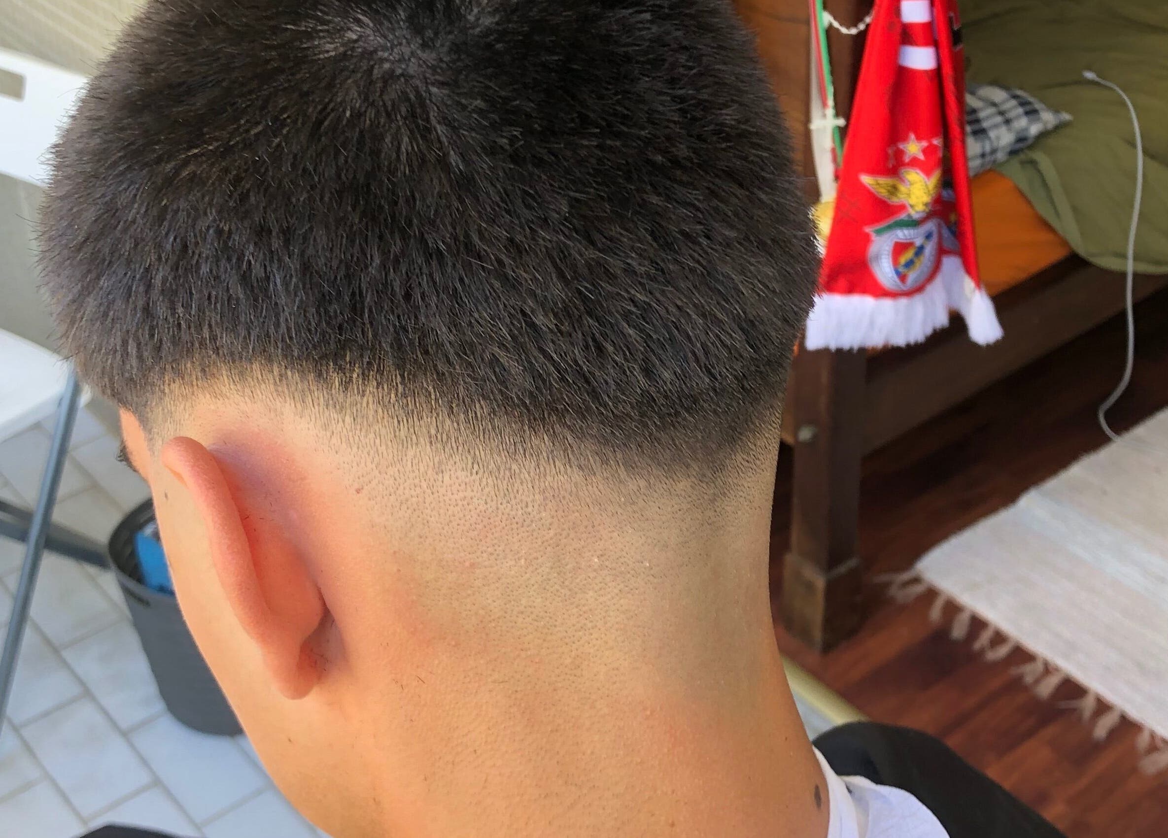 Clean fade haircut at Little Cutz, Braga, Braga, PT. Modern style with precise detailing.